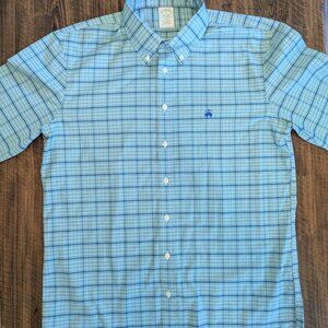 Brooks Brothers Slim Fit Non-Iron Stretch Oxford Shirt Size L